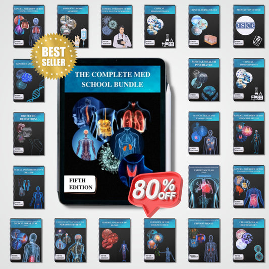 80% Off All Med School Chapters | 21 Topics | 3600+ Pages