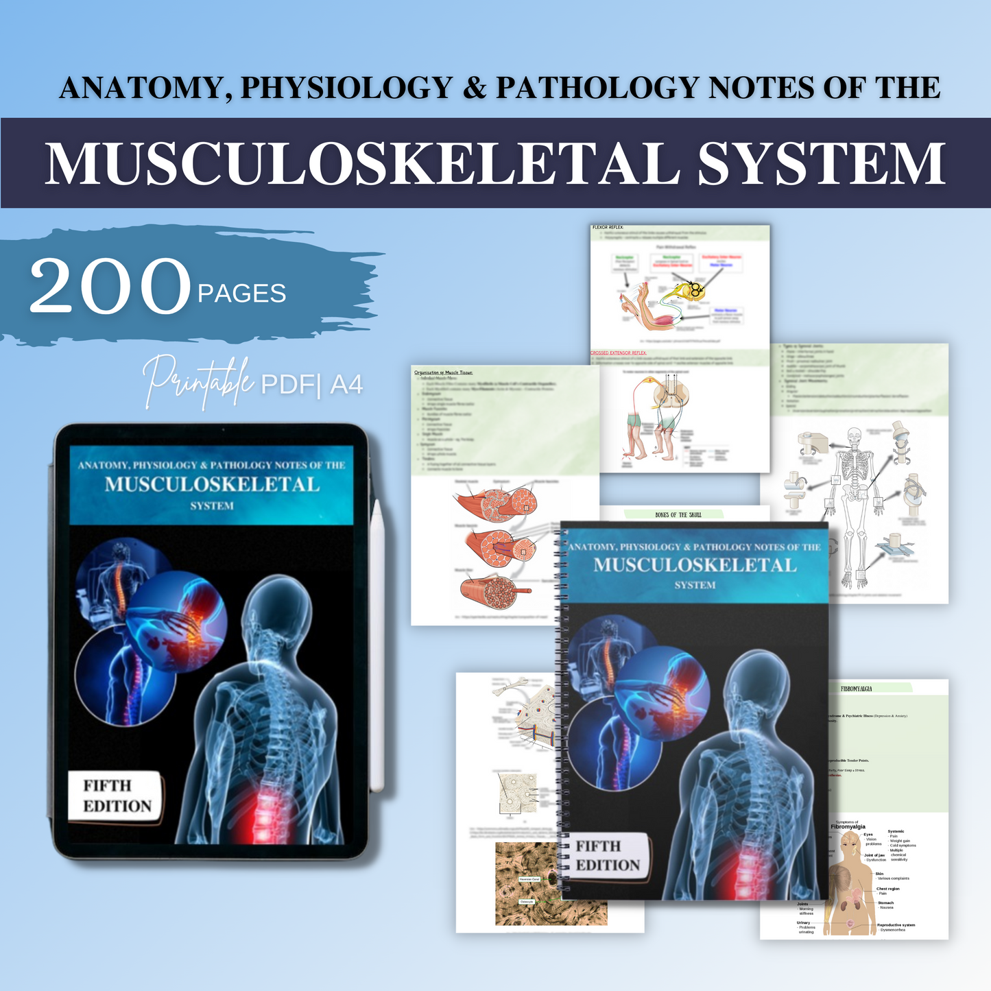 Musculoskeletal System| 200 Pages| 18 Topics