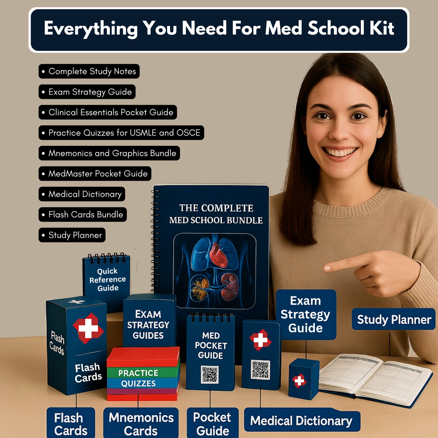 The Complete Med School Bundle™ | Spiral Books + Instant Digital Access