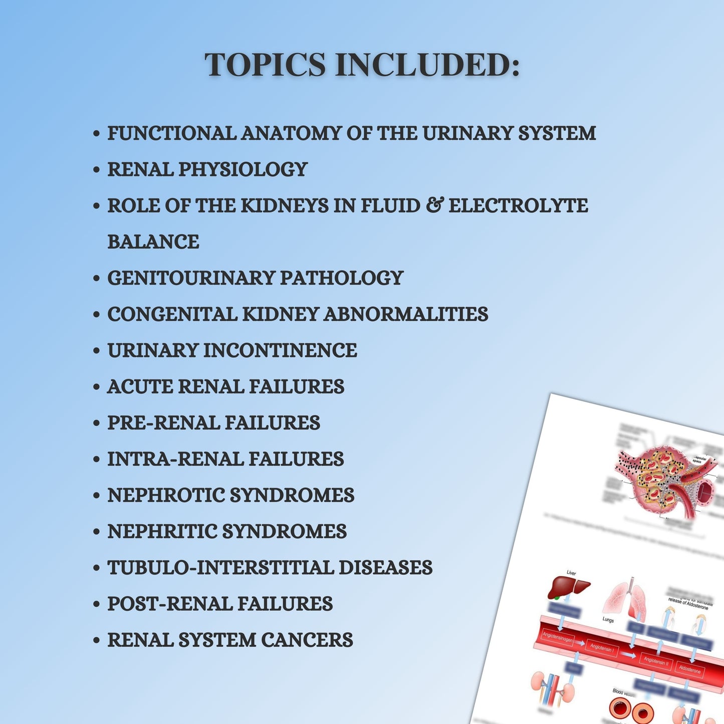 Urinary /Renal System| 131 pages | 22 topics