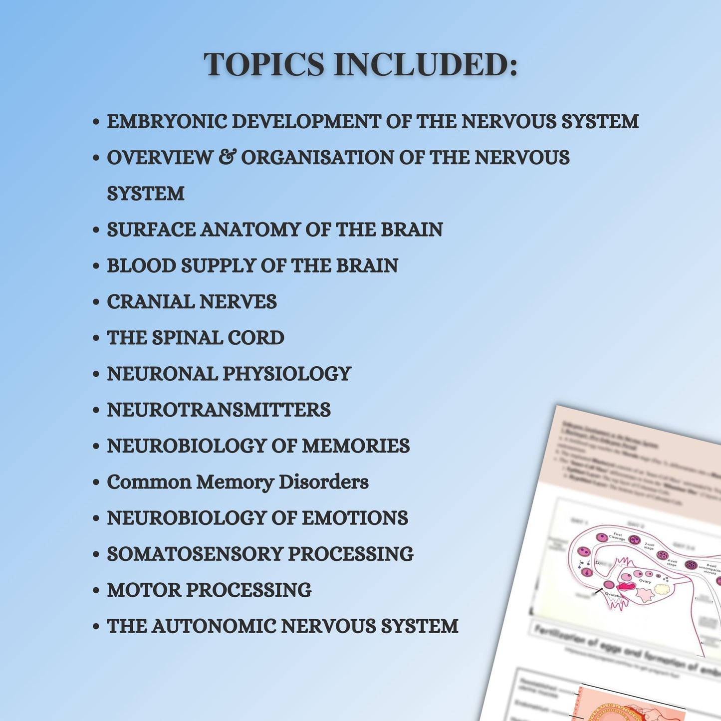 Nervous System|300 Pages| 22 Topics