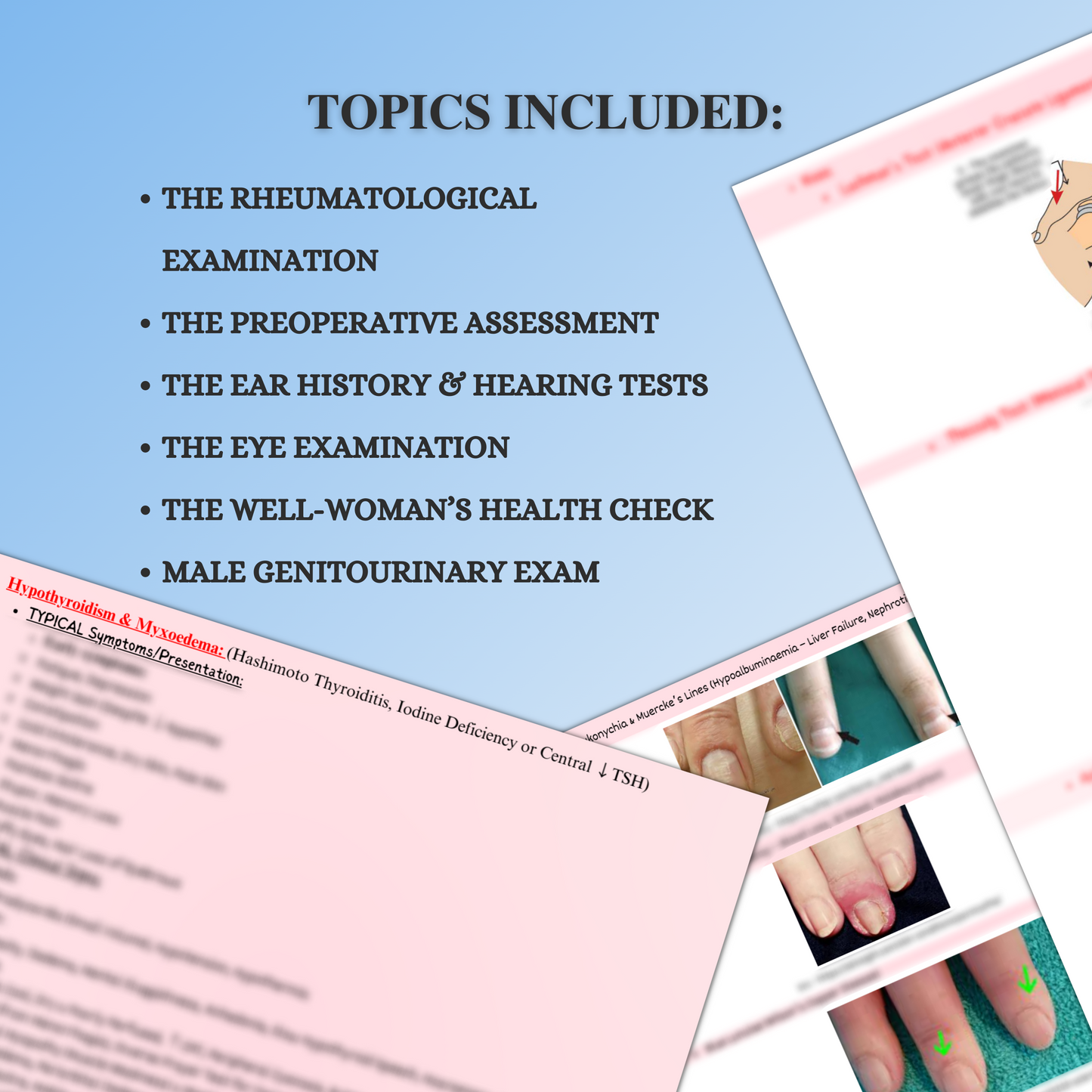 Clinical Skills And Examinations | 169 Pages | 14 Topics