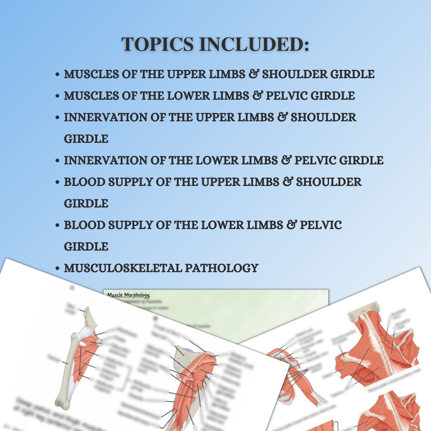 Musculoskeletal System| 200 Pages| 18 Topics