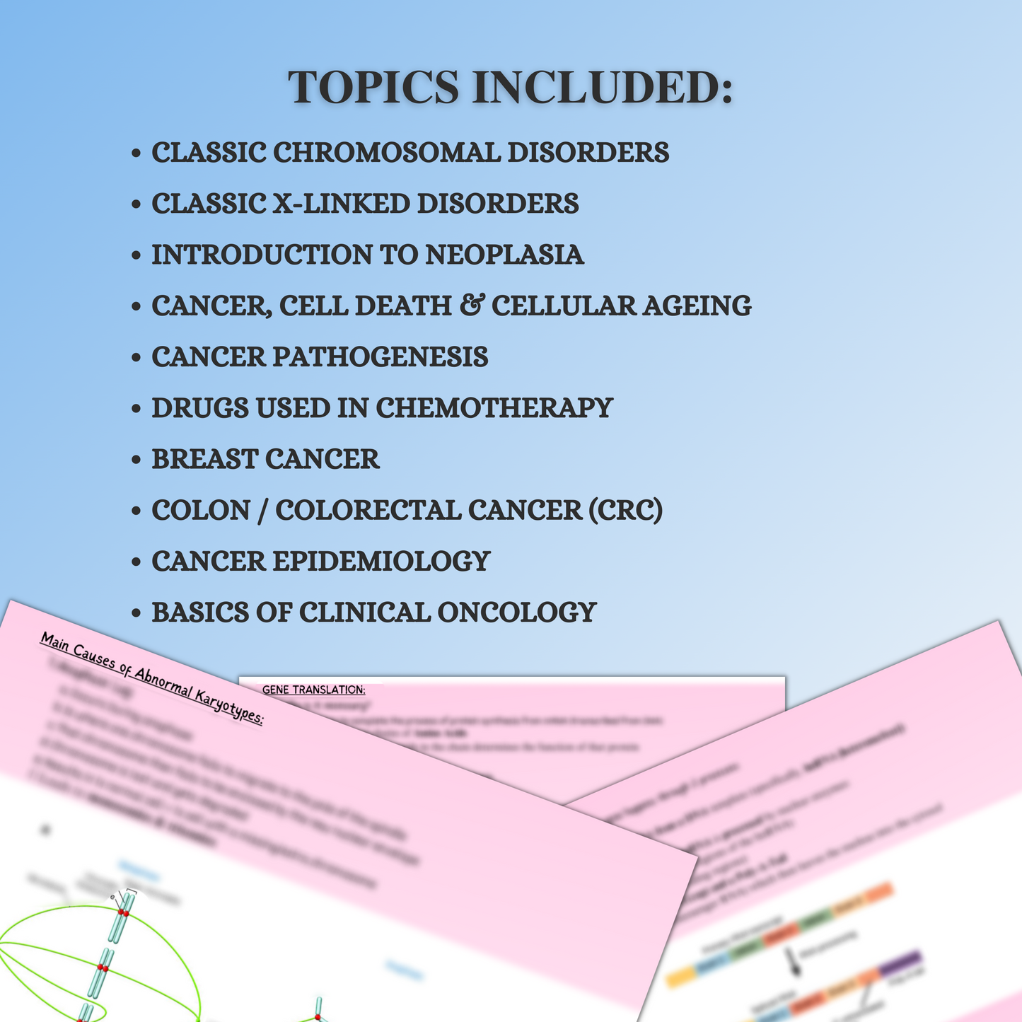 Genetics and cancer|207 pages|23 topics